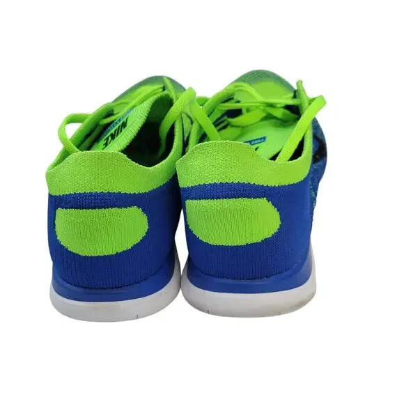 Nike Free 4.0 Flyknit Green & Blue Colorwave Women's Size 10 21826-2843 - Picture 2 of 5